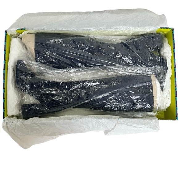 Tory Burch Boots Addison 95 MM Lancaster Suede Royal Navy Blue Size 9 M Medium - Picture 17 of 17